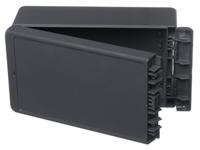 96015234-b-221309-pc-v0-7024 Bopla Bocube Series Graphite Grey Polycarbonate V0 Enclosure, IP66, IP68, IK07, Graphite Grey Lid, 231 x 125 x 90mm