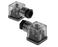 811-8174 RS PRO 3P+E DIN 43650 A, Female Solenoid Valve Connector with Indicator Light, 24 V dc Voltage