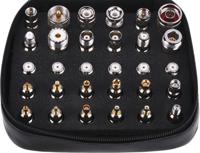 530-8882 RS PRO RF Connector Kit RF Coaxial Inter Series Adapter Kit 2 x Spanners & is Supplied in a Zip-Up Soft Case, 30 RF
