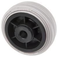 13104-g LAG Black, Grey Rubber Non-Marking, Quiet Operation, Shock Absorbing Trolley Wheel, 55kg