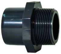 721910561 Georg Fischer Plastic Pipe Fitting, Straight Threaded Adapter, 50mm, R 2in to Cement 50mm
