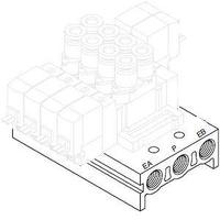 ss5y5-41-03-c8f-q SMC SY5000 series 3 station One-touch Fitting 8 mm Manifold Base, SS5Y5-41-03-C8F-Q
