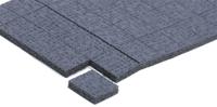 asps-8-125 Essentra Square Polyethylene (PE) Non Slip Pad 12.7mm width x 12.7mm length x 3.2mm height