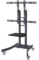 176-3383 RS PRO Floor Mounting Portable TV Stand for 1 x Screen