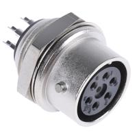 rm12brd-6s81 Hirose Circular Connector, 6 Contacts, Panel, Miniature Connector, Socket, Female, RM Series