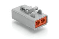 atp06-2s Amphenol Industrial, ATP Automotive Connector Socket Grey Cable Mount 2 Way, Crimp Termination ATP06-2S