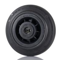 pvr160-20lm58 Tente Black Rubber Ageing Resistant Trolley Wheel, 135kg