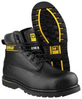 p708026 CAT Holton Black Steel Toe Capped Men's Safety Boots, UK 11, EU 45