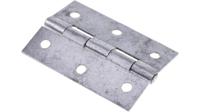 264-6404 RS PRO Steel Butt Hinge with a Fixed Pin, Screw Fixing, 75mm x 49mm x 1.4mm