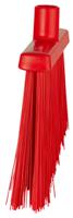 29145 Vikan Broom, Red With Polyester, Polypropylene, Stainless Steel Bristles for Food Industry, Wet Floors