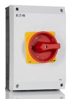 207365-p3-63i4-sin Eaton 3P+N Pole Surface Mount Isolator Switch - 63A Maximum Current, 30kW Power Rating, IP65