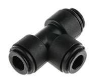 pm0208e John Guest PM Series Tee Tube-to-Tube Adaptor Push In 8 mm, Push In 8 mm to Push In 8 mm, Tube-to-Tube Connection Style