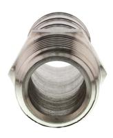 1823-16-21 Legris Stainless Steel Pipe Fitting, Straight Hexagon Tailpiece Adapter, Male R 1/2in x Male