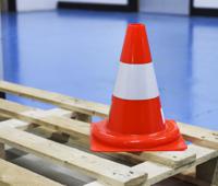 503-681 RS PRO, Orange, White 300 mm PP Traffic Cone