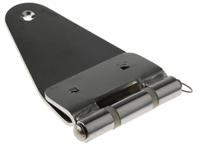 348-7292 RS PRO Stainless Steel Strap Hinge, Screw Fixing, 82mm x 184mm x 3mm