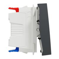 nu320354s Schneider Electric Anthracite Rocker Switch, 2 Gang, New Unica