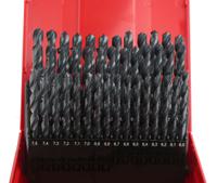 a190-203 Dormer 41-Piece Twist Drill Bit Set for Multi-Material, 10mm Max, 6mm Min, HSS Bits