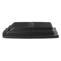 fg9t2200bla Rubbermaid Commercial Products Black Rubber Waste Bin Lid for Waste Bin, 228.6mm