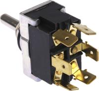 awts1504 TE Connectivity Toggle Switch, Panel Mount, (On)-Off-(On), DPDT, Tab Terminal