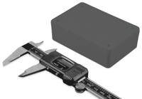 1591xxmsbk Hammond 1591 Series Black ABS Enclosure, IP54, Black Lid, 86.24 x 57.04 x 24.25mm