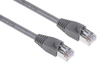 400-9679 RS PRO, 10m Cat5e, Grey RJ45 to Male RJ45 Male, U/FTP Shielded, Terminated PVC Sheath