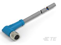 t4051420003-001 TE Connectivity Female 3 way Receptacle to 3 way Free End Sensor Actuator Cable, 0.5 m