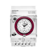 012800011 Grasslin Analogue DIN Rail Time Switch 230 V ac, 1-Channel