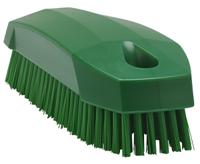 64402 Vikan Hard Bristle Green Scrubbing Brush, 17mm bristle length, PET bristle material
