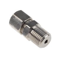 178-0962 RS PRO 1/4 BSP Compression Fitting for Use with Thermocouple or PRT Probe, 3.175mm Probe