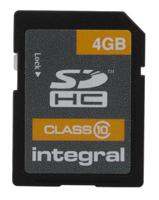 insdh4g10v1 Integral Memory 4 GB SDHC SD Card, Class 10