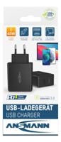 1001-0095 Ansmann 45W USB Adapter AC/DC Adapter 5 → 20 V dc Output, 2.4 → 3A Output