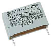 f17723332000 Vishay F1772 Polyester Film Capacitor, 310V ac, ±10%, 33nF, Through Hole