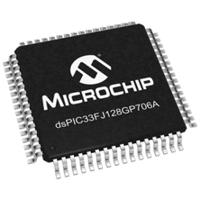 dspic33fj128gp706a-ipt dsPIC33FJ128GP706A-I/PT Microchip, 16bit Digital Signal Processor 40MIPS 128 kB Flash 64-Pin TQFP