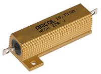 hs50-22r-j Arcol, 22Ω 50W Wire Wound Chassis Mount Resistor HS50 22R J ±5%