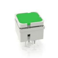 3142007320000 RAFI Green Momentary Tactile Switch, 1 NO 100mA 15mm PCB