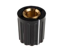 463-8479 RS PRO 14.7mm Black Potentiometer Knob for 6.4mm Shaft Screw Fix