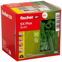 567809 Fischer Fixings Green Wall Plug, 40mm Length, 8mm Fixing Hole Diameter