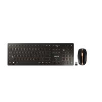 jd-9100eu-2 Cherry CHERRY DW 9100 SLIM Wireless Ergonomic Keyboard and Mouse Set, QWERTY (EU), Black