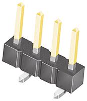 tsm-104-02-l-sv Samtec TSM Series Straight Surface Pin Header, 4 Contact(s), 2.54 mm Pitch, 1 Row, Unshrouded