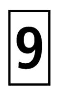 561-03699-wic3-9-pa66-wh HellermannTyton WIC Snap On Clip On Cable Marker, White, Pre-printed "9", 4.3 → 5.3mm Cable, 561-03699