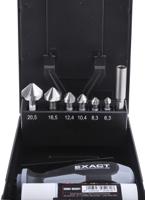 05649 EXACT HSS Countersink Drill Bit Set, 20.5mm Head, 3 Flute(s), 90°, 9 Piece(s)