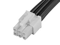 215327-2062 Molex 6 Way Male Mini-Fit Jr. to 6 Way Male Mini-Fit Jr. Wire to Board Cable, 300mm