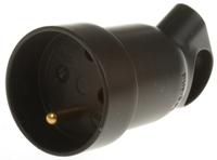 0-504-29 Legrand French Mains Connector, 16A Black, Cable Mount Polymer, 250 V