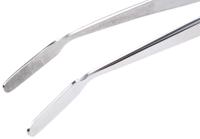 547-694 RS PRO 150 mm, Stainless Steel, Flat; Serrated, Tweezers