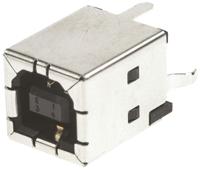 5788336-1 TE Connectivity Straight, Through Hole, Socket- Single Port Type B USB Connector