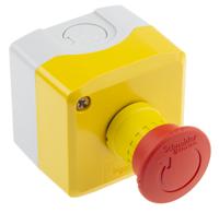 xalk178f Schneider Electric XALK178F, Harmony, Red/Yellow/Grey, Twist to Reset 40mm Mushroom Head Emergency Button