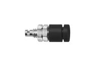 ibu-2011-ni-sw Schutzinger Black Female Banana Socket, 2mm Connector, Solder Termination, 10A, 33 V ac, 70V dc, Nickel Plating
