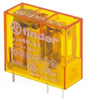 403180120000 Finder PCB Mount Power Relay, 12V ac Coil, 10A Switching Current, SPDT