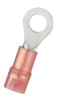 270-7632 RS PRO Insulated Crimp Ring Terminal, M4 Stud Size, 0.5mm² to 1.5mm² Wire Size, Red