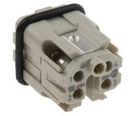 09200042611 HARTING Heavy Duty Power Connector Insert, 10A, Male, Han A Series, 4 Contacts